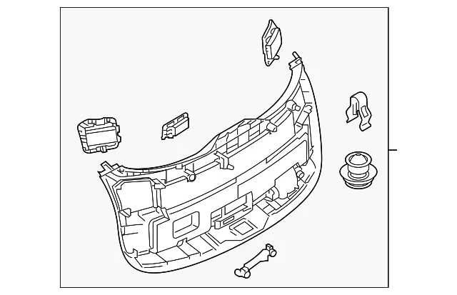 Lower Trim Panel - Mazda (TK48-68-960F-02)