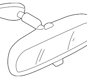 Mirror Inside - Mazda (B37F-69-220C)