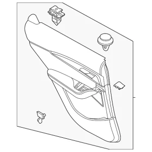 Door Trim Panel - Mazda (DAKN-68-520B-50)