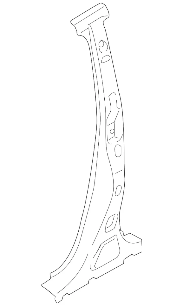 Center Pillar Reinforced - Mazda (D651-71-T30A)