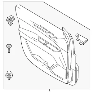 Trim(L) Door - Mazda (KEAJ-68-450A-03)