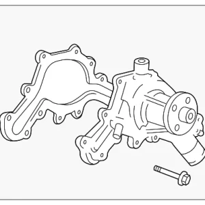 Water Pump Assembly - Mazda (1F82-15-010)