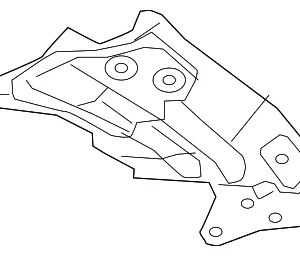 Radiator Support Tie Bar Bracket - Mazda (N243-54-14X)