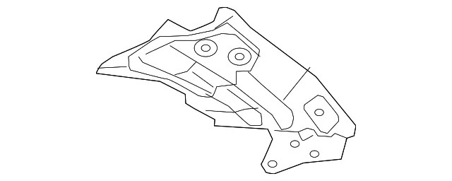 Radiator Support Tie Bar Bracket - Mazda (N243-54-14X)