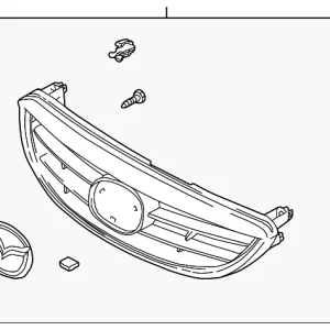 Grille Assembly - Mazda (GG2A-50-710B)