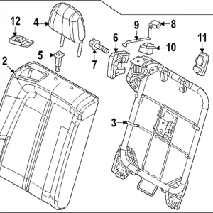 Seat Belt Guide - Mazda (DN4J-88-2L7-02)
