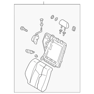 Seat Back Assembly - Mazda (BN5V-57-400B-65)
