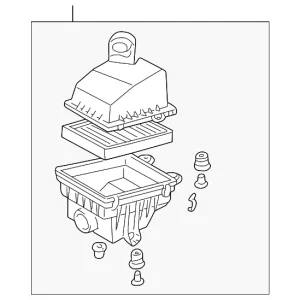 Air Cleaner Assembly - Mazda (ZL01-13-320B)