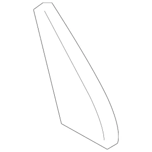 Rear Weather-Strip Lower Retainer - Mazda (TK53-72-763)