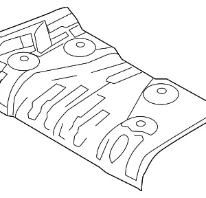 Muffler Shield - Mazda (BFD1-56-454A)