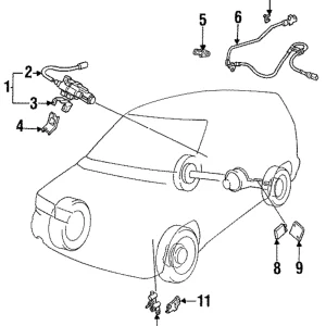 Speed Sensor - Mazda (LA31-43-711)