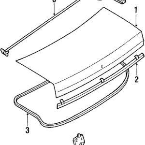 Weatherstrip - Mazda (B130-56-891C)