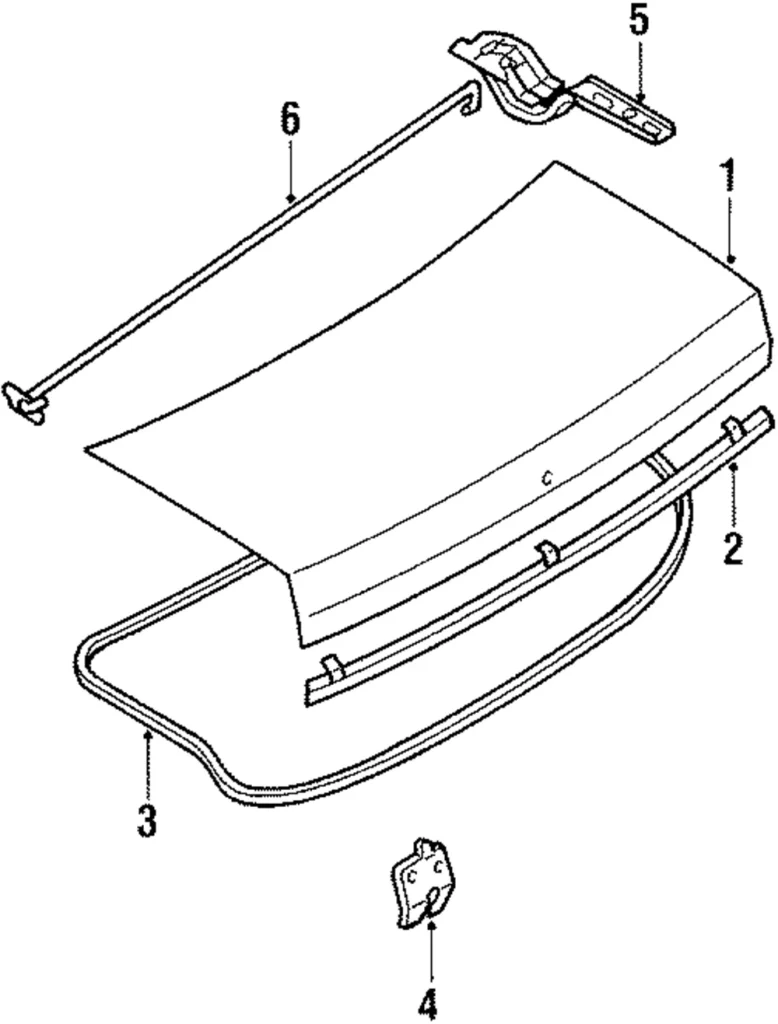 Weatherstrip - Mazda (B130-56-891C)