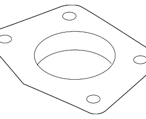 Turbocharger Gasket - Mazda (L3K9-13-710)