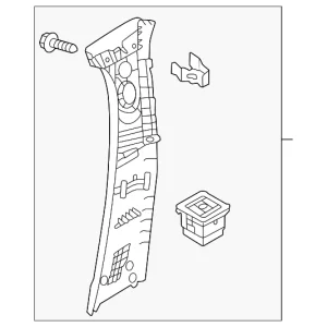 Upper Center Pillar Trim - Mazda (VA40-68-190-02)