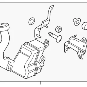 Resonator Assembly Bracket - Mazda (PE07-13-19ZB)