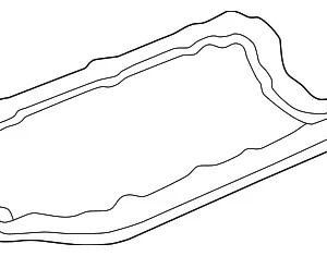 Engine Oil Pan Gasket - Mazda (ZZM1-10-431A)