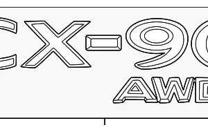 Nameplate - Mazda (KMV6-51-720)