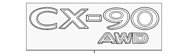 Nameplate - Mazda (KMV6-51-720)