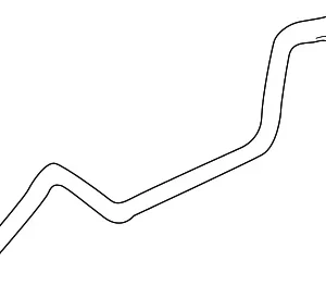 Pressure Tube - Mazda (BJ0E-32-450)