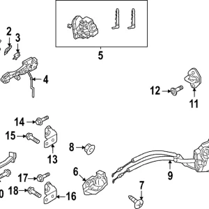Upper Hinge - Mazda (DN4E-58-210)