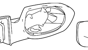 Mirror Outside - Mazda (GS3L-69-12ZB)