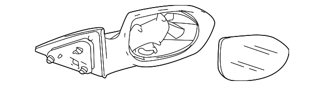 Mirror Outside - Mazda (GS3L-69-18ZB)