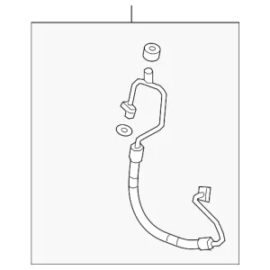 Rear Suction Line - Mazda (KD3D-61-461A)