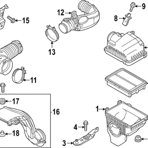 Engine Air Intake Hose Bolt - Mazda (9946-40-816)