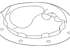 Fuel Pump Assembly Plate - Mazda (BJ0E-42-16XE)