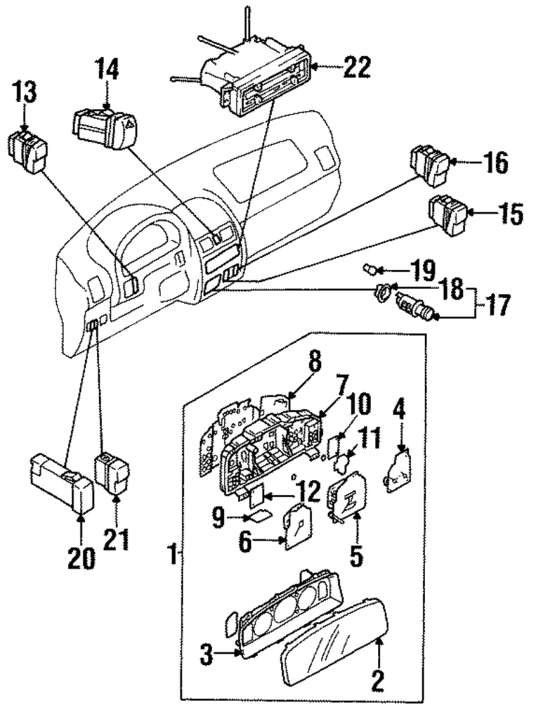 Defroster Switch - Mazda (LB82-66-460)