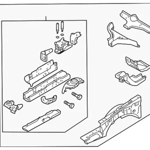 Apron/Rail Assembly - Mazda (NCY0-53-200B)