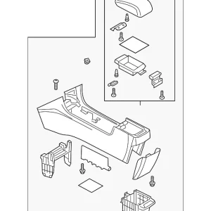 Console Assembly - Mazda (BN8P-64-420G-02)