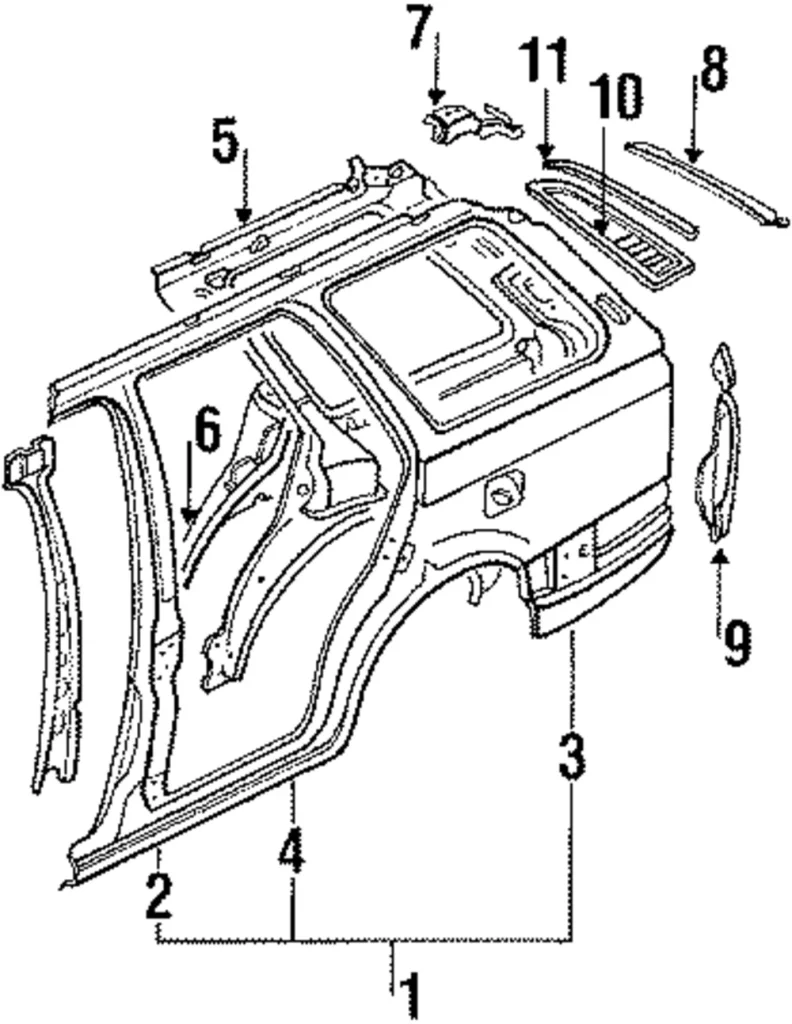 Weatherstrip - Mazda (B216-62-952C)