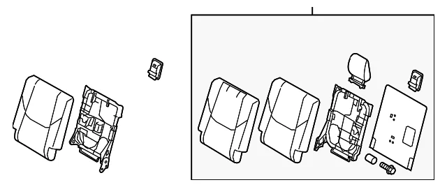 Seat Back - Mazda (TK81-88-380C-15)