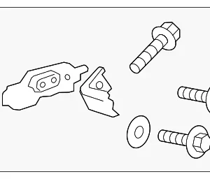 Exhaust Manifold Heat Shield Bracket - Mazda (PY01-40-081)