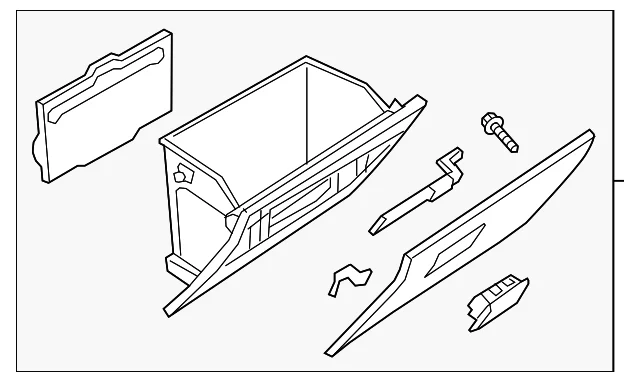 Glove Box Assembly - Mazda (TK52-64-030A-02)