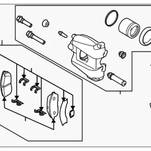 Caliper Assembly - Mazda (L2Z2-33-98ZA)