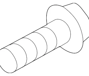 Reinforced Beam Lower Bolt - Mazda (9YA4-2A-817)
