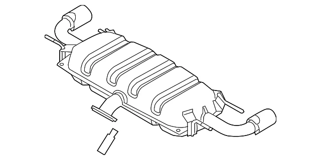Muffler & Pipe - Mazda (PYD9-40-100A)