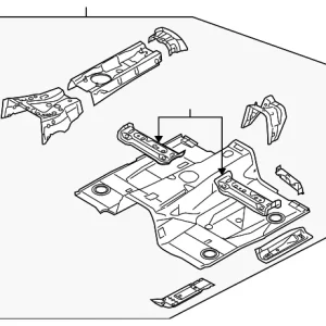 Floor Pan Assembly - Mazda (NE51-53-600P)