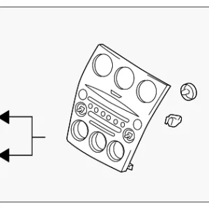 Center Bezel - Mazda (GP7A-66-9H0)