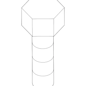 Cross-Member Bolt - Mazda (9072-00-616B)