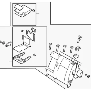 Seat Back Assembly - Mazda (TD74-88-280-34)