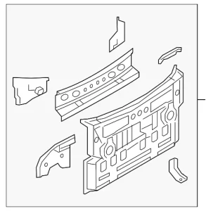 Rear Body Panel - Mazda (N243-70-750)