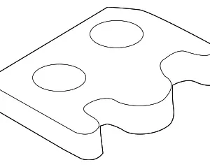 Dehydrator Lower Plate - Mazda (D09W-61-343)