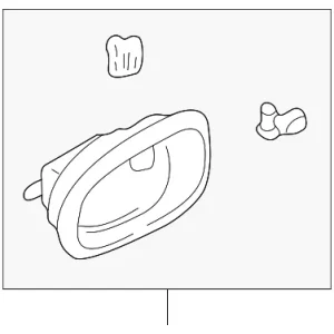 Handle, Inside - Mazda (GA2K-58-330B-43)