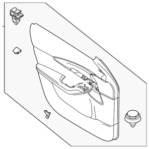 Door Trim Panel - Mazda (DAKM-68-420B-02)