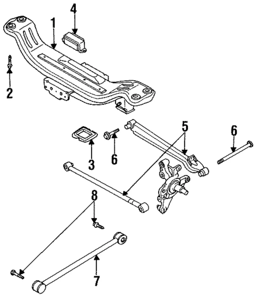 Trailing Link Mount Bolt - Mazda (B455-28-116)