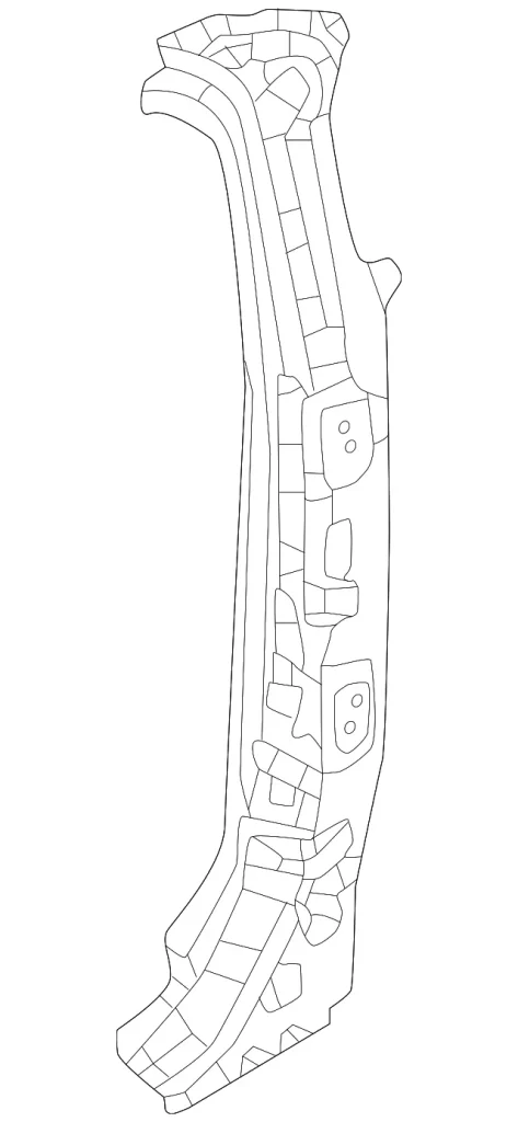 Rear Pillar Reinforced - Mazda (DNYE-70-1CX)